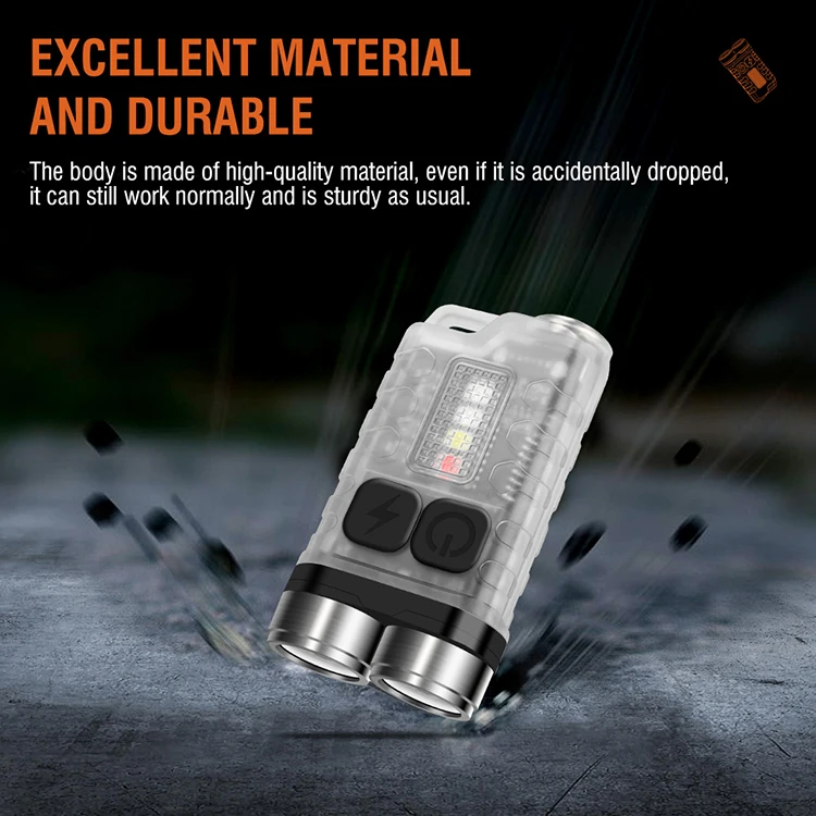 

Led Mini Torch Keychain Light 900 Lumen Usb Charging 1pcs Pocket Lantern For Outdoor Adventure Flashlight Rechargeable Portable