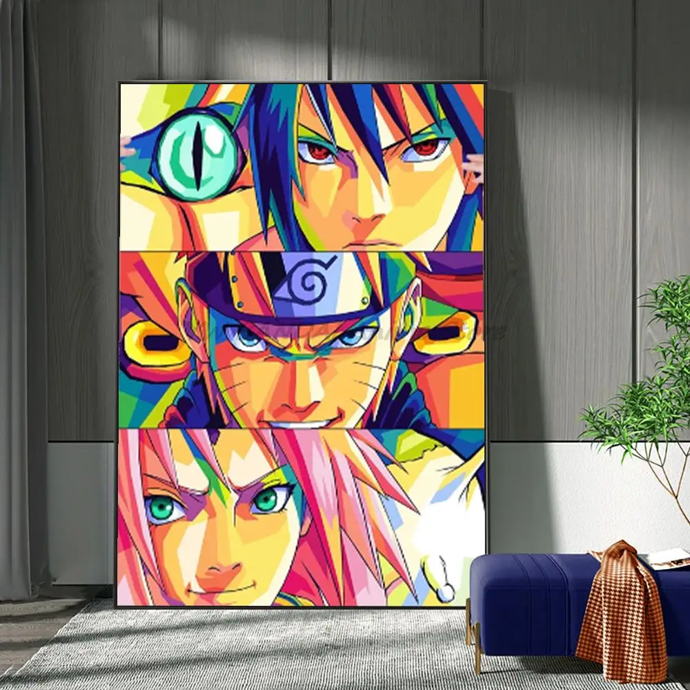 

Japanese Anime naruto poster Pictures Prints Sasuke Cool anime figure Manga Canvas paintings room decor Cuadros Decorativos