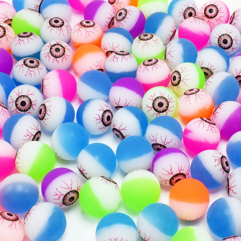 

10Pcs Eye Ball Glowing Doll Bouncy Eyeball Horror Scary Halloween Cosplay Prop Party Haunted Decoration Children Toy Terror Prop