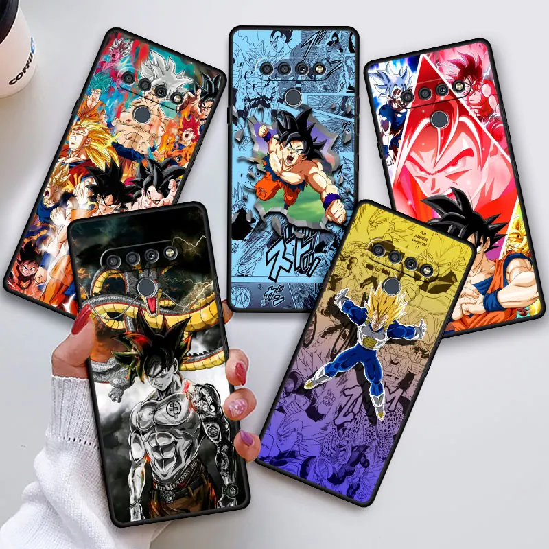 Back TPU Soft Phone Case for LG K61 K50s K40s K41s G6 K52 K50 G7 G8 ThinQ K42 K62 K71 K51s G7 Anime Dragons Son Balls Cover Capa