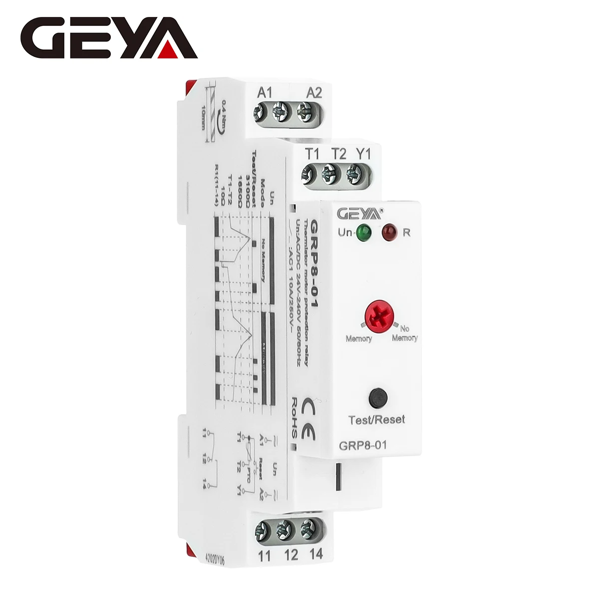 

GEYA GRP8 Термисторное реле защиты двигателя 24-240В