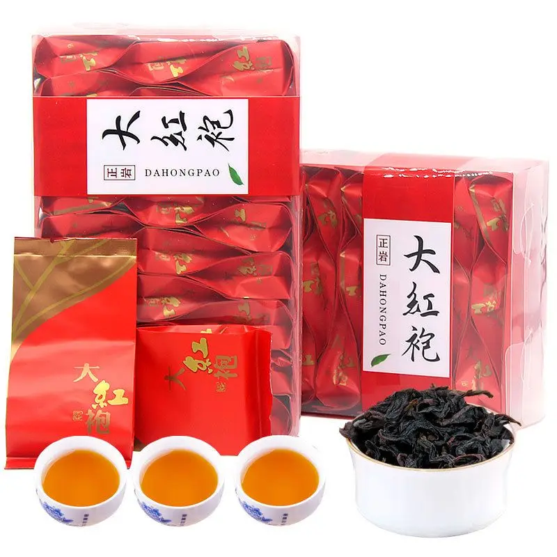 

2022 Китай Da Hong Pao 5A Большой красный халат Oolong-чай Dahongpao Oolong-органический зеленый чай-чайник