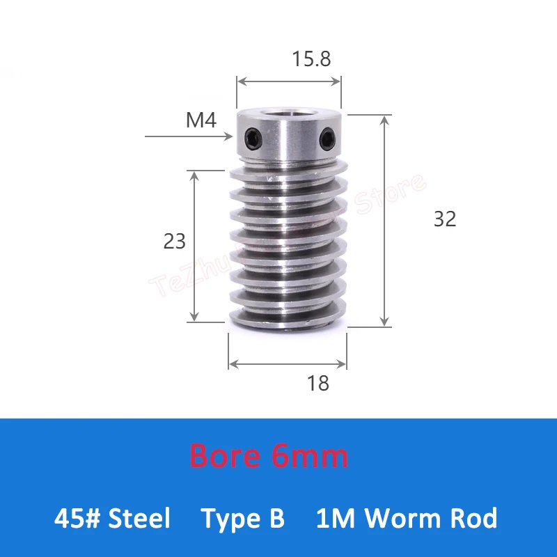 

Червячный стержень 1M нержавеющая сталь/45# сталь
