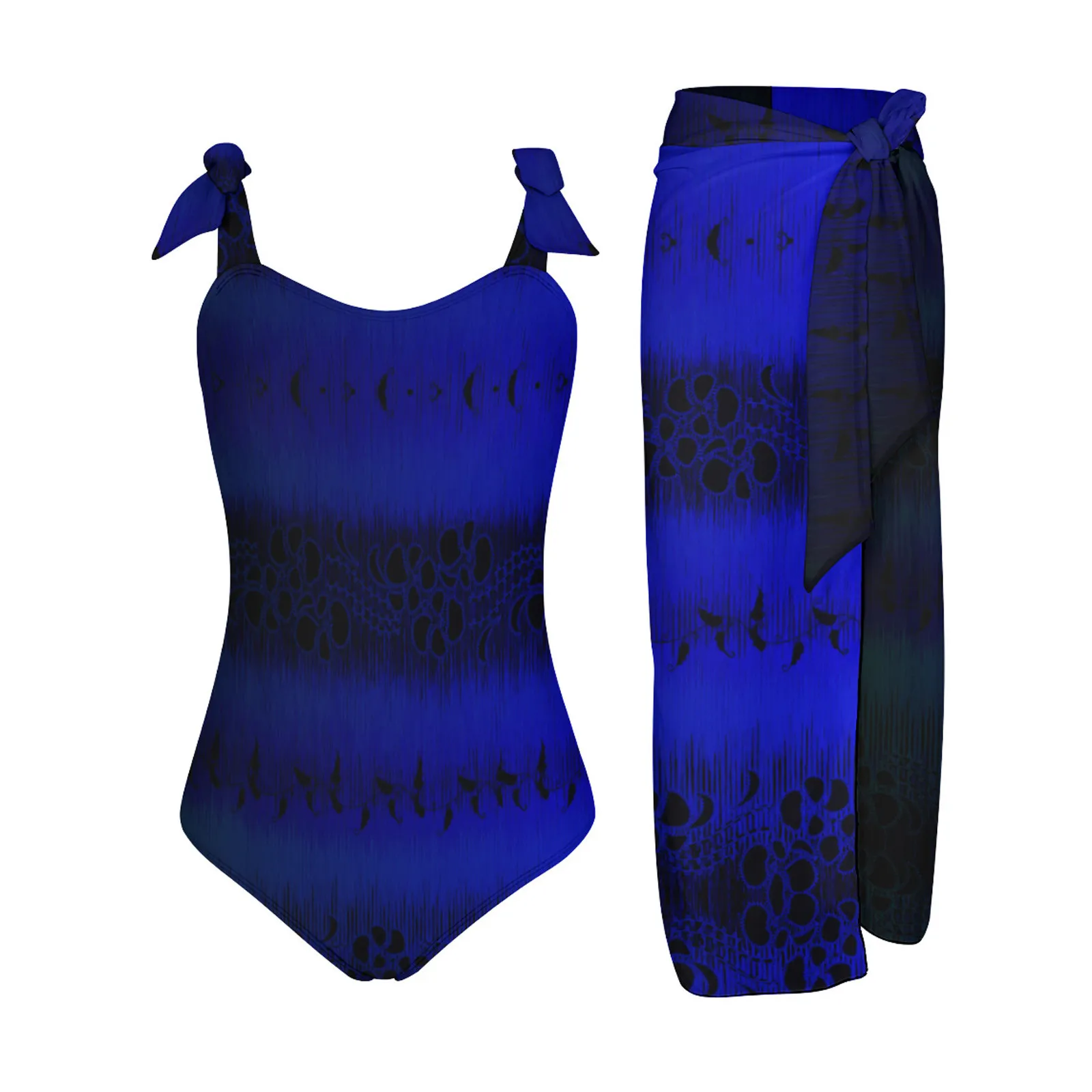 

Женский винтажный купальник с цветочным принтом, 1 шт.