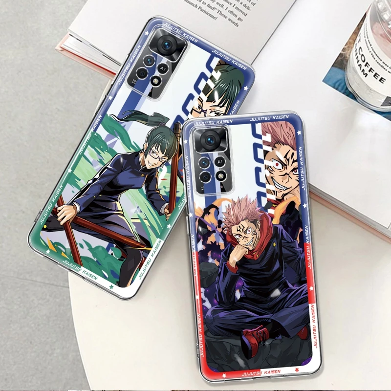 

Fashion Jujutsu Kaisen Anime Japan Maki Yuji Case For Xiaomi Redmi Note 9S 7 8 9 10 11 12 4G 5G Pro 11T 10Pro 10S NOTE11 8T