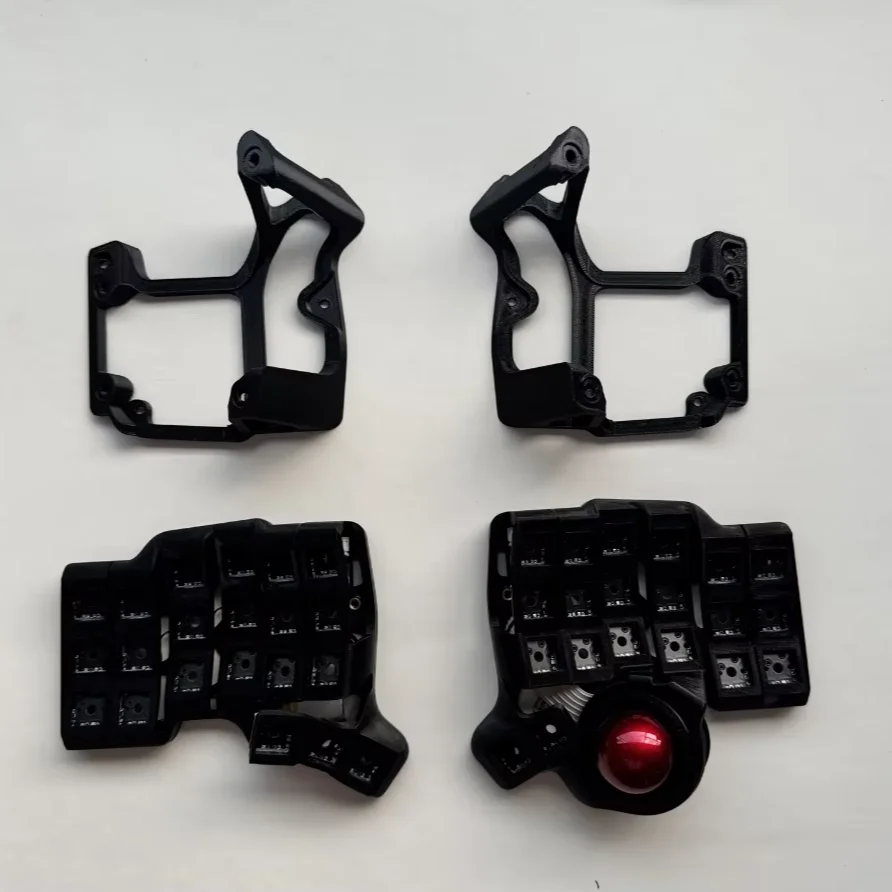 Беспроводная раздельная клавиатура Charybdis Mini Trackball с возможностью горячей замены, ZMK Studio, Bluetooth, 3x6, эргономичная (art.: 3920dc2e19918) - 3920dc2e19918