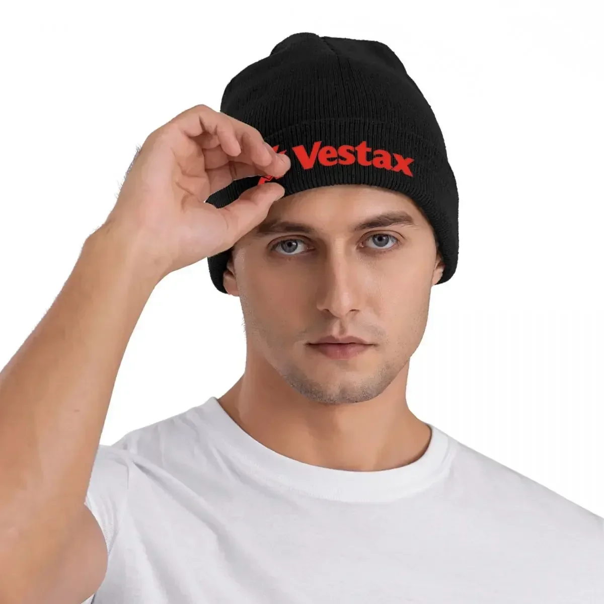 Мужские и женские зимние шапки VESTAX 90s с логотипом красного цвета теплые