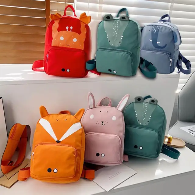 3-10Y Popular School Bag Smooth Zipper Nylon Cloth Children Backpack Lightweight Multipurpose School Bag 1