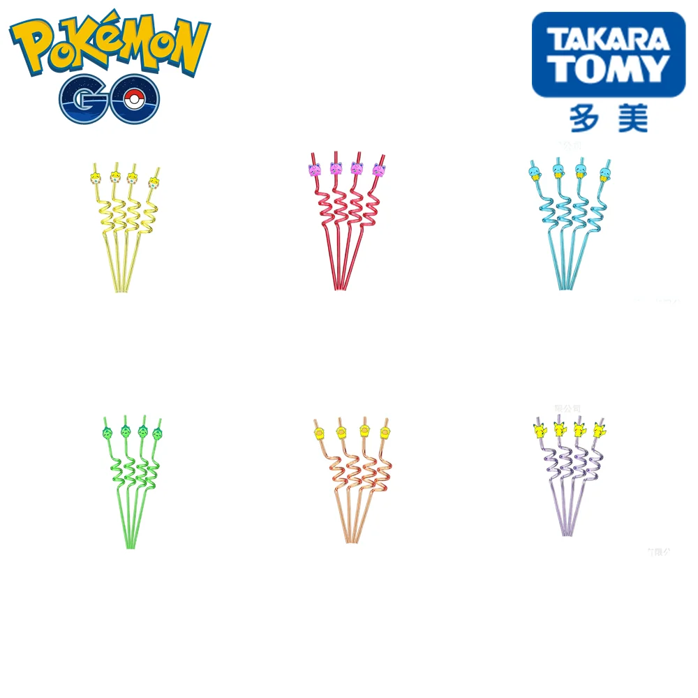 

Pokemon Children's Creative Straws Pink Lovers Straws Student Straws Family Party Trend Straws Children's Gift Drink Straws