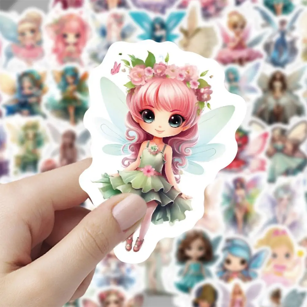 60 шт./компл. кавайные наклейки с цветком феи и эльфа эстетические для