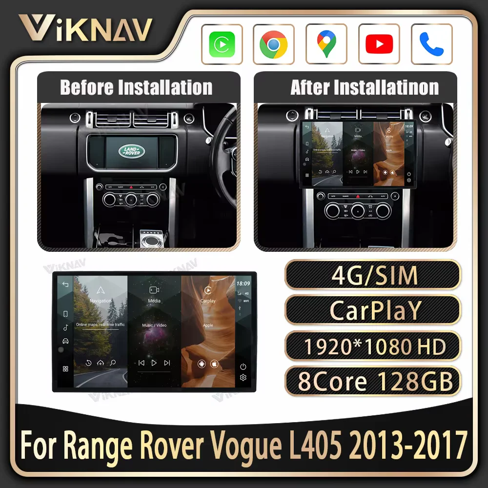 13 6-дюймовый автомобильный радиоприемник Android для Range Rover Vogue L405 2013-2017 Carplay
