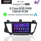 720P 360 панорамная камера Carplay 6G + 128G Android 11,0 автомобильный dvd-плеер GPS WIFI стерео 5,0 RDS радио для Kia CadenzaK7 2011-2012