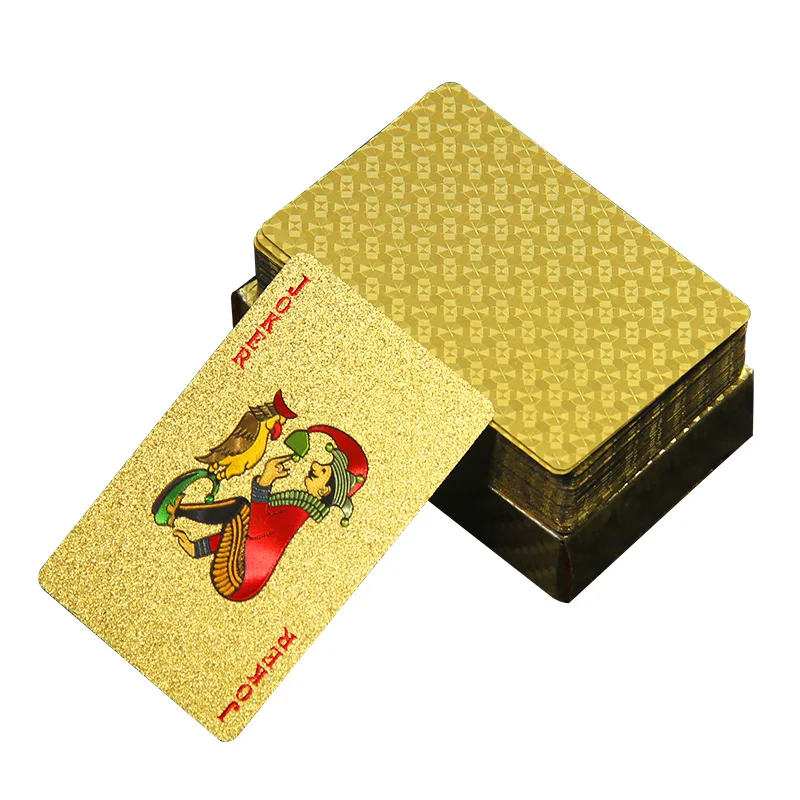 

Poker Playing Card PVC Plastic Texas Poker Waterproof High Beauty Tujia Gold Card Handmade Poker
