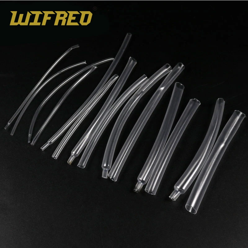 

Wifreo 40PCS 6cm Clear Carp Fishing Rig Shrink Tube Heat Shrink Tubes Hook Shank Line Cover Rigging Material 0.8mm 1mm 2mm