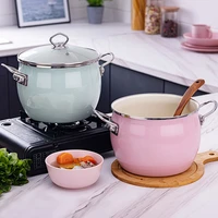enamel soup pot japanese soup pot korean baby food supplement pot induction cooker universal enamel pot pots for cooking