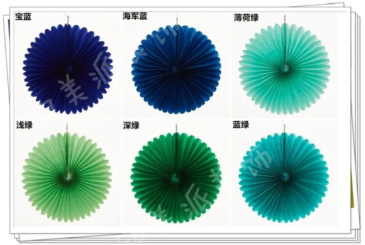 12inch 30cm Tissue Paper Honeycomb Fans Pinwheels DIY Hanging Flowers for Wedding Birthday Party Festival Decoration | Дом и сад