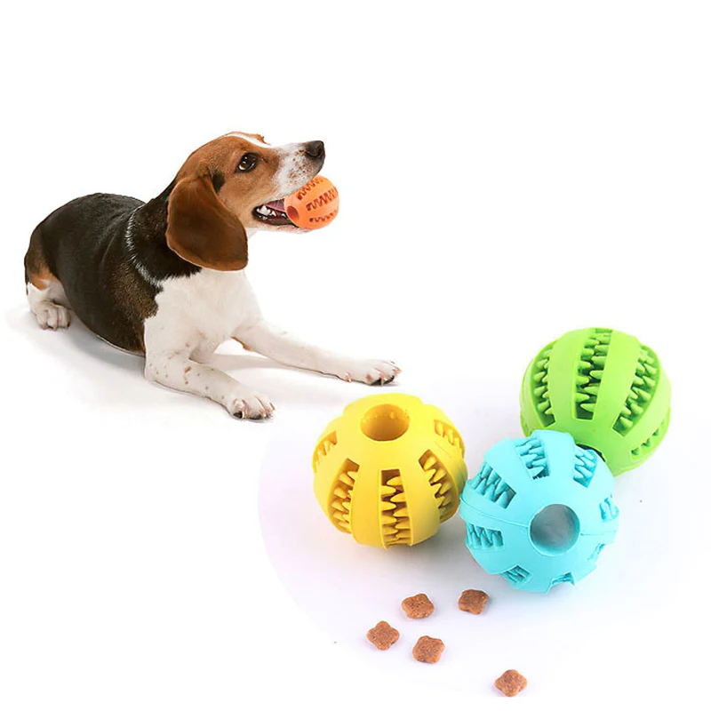 

8CM/5CM Pet Molar Toys Ball Dogs Cats Chew Toys Tooth Cleaning Puzzle Interaction Dog Nibble Toy Ball Rubber Pet Supplies