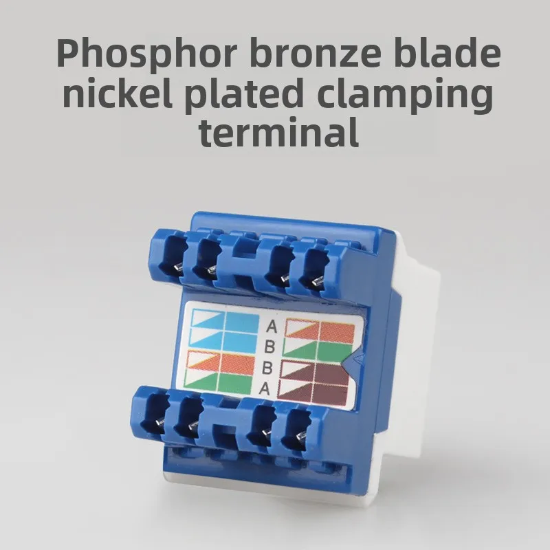 10 шт. RJ45180 градусов компьютерный гигабитный сетевой модуль CAT6Akeystone супер шесть