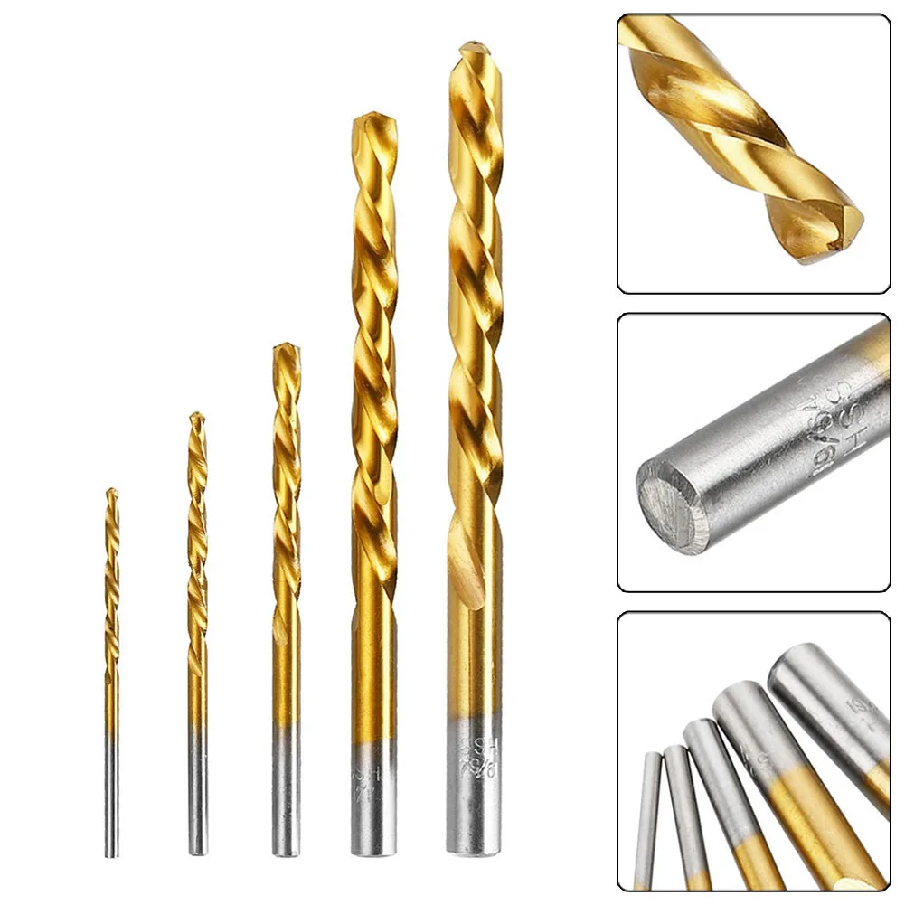 

10pcs HSS Left Hand Drill Bits Set English Screw Extractor For Electric Drills Drilling Rigs Drilling Reversalling Power Tools