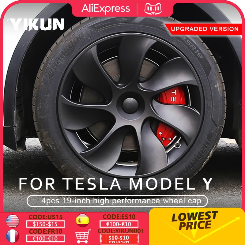 Купить 4 шт., колпачки для колеса Tesla Model Y 2018-2022
