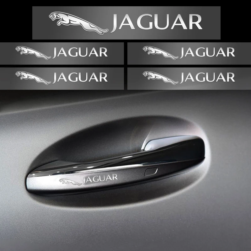 

10pcs Car Door Handle UV Stickers for Jaguar F-TYPE F-PACE E-PACE I-PACE XF XE XJ X-Type Car Accessories Decoration