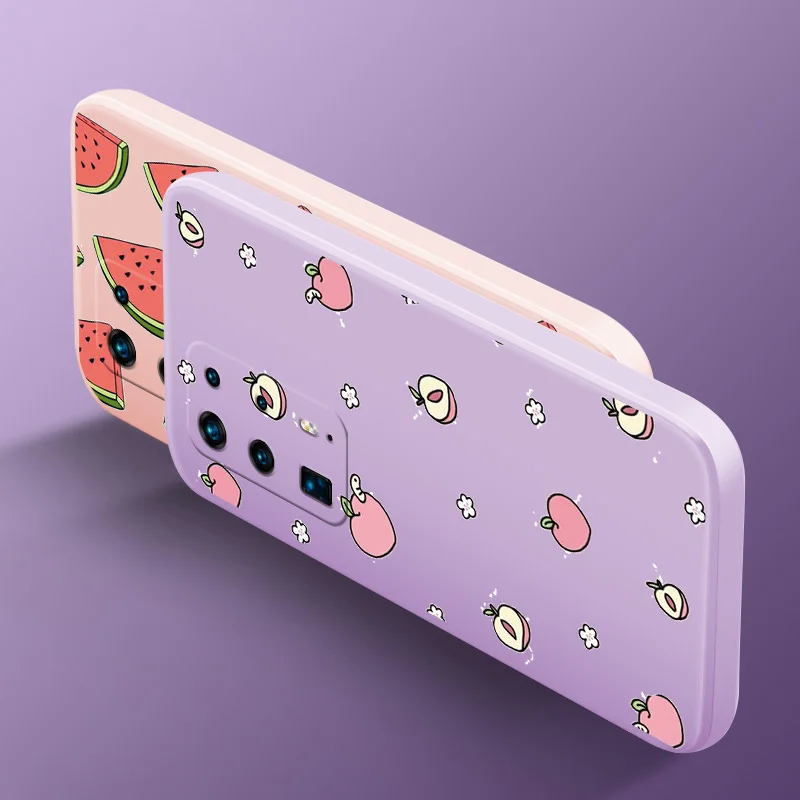 Милый мультяшный чехол для HUAWEI P10 P20 P30 P40 Pro Plus Lite Прямой силиконовый мягкий с