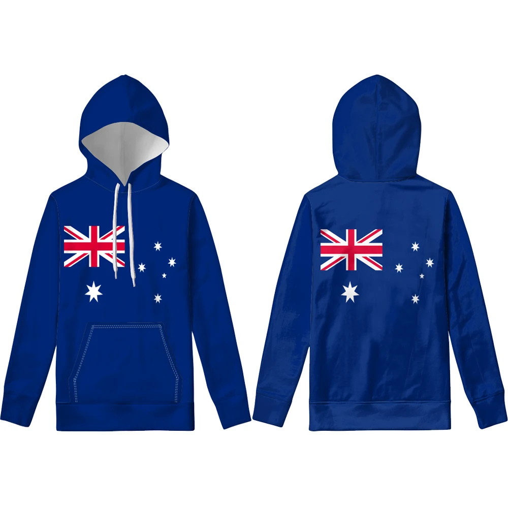 Австралийский пуловер изготовленный на заказ с номером имени Модный черный