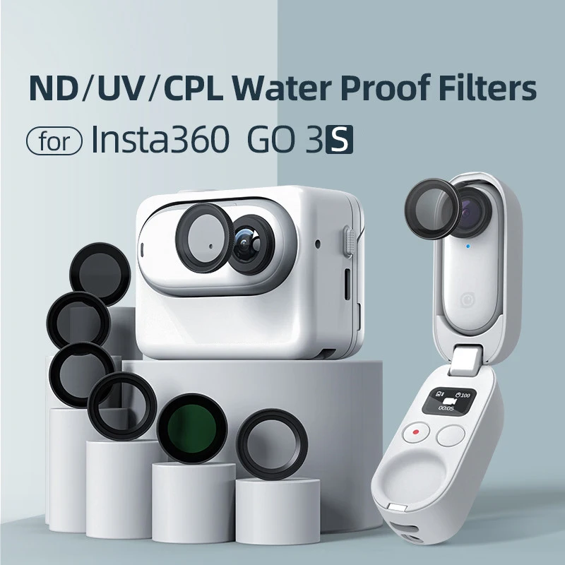 Для объектива Insta 360 GO 3S ND набор фильтров CPL ND8 ND16 ND32 ND64 UV Оптическое стекло для Insta360