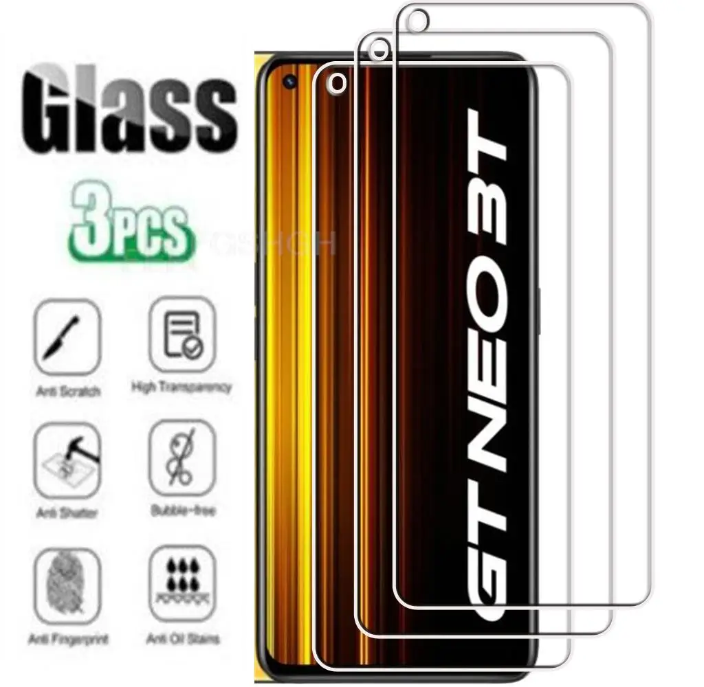 

HD Protective Tempered Glass For Realme GT Neo 3T 6.62" 2022 RMX3371 RMX3372 Screen Protector Protection Cover Film