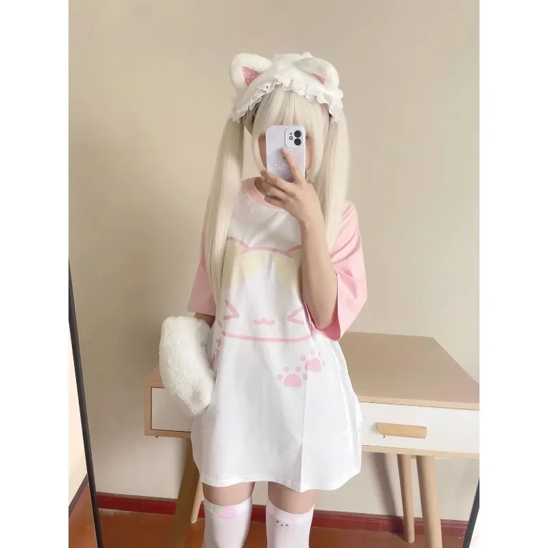 Женская футболка с коротким рукавом в японском стиле