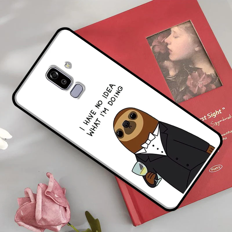 Sloth Cute Animal For Samsung Galaxy J3 J5 J7 A3 A5 J1 2016 2017 J2 Core A7 A9 J4 J6 A6 A8 Plus J8 2018 Case