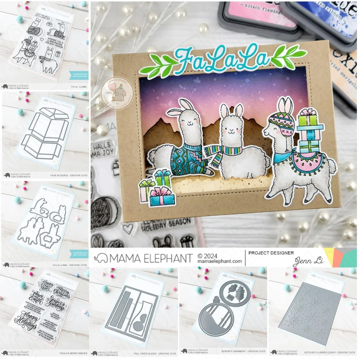 2024 новинка праздничная коза снежинка коробка металлические трафареты