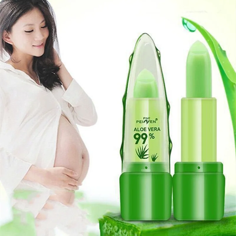 Натуральная губная помада с алоэ вера натуральная Увлажняющая меняющая цвет при