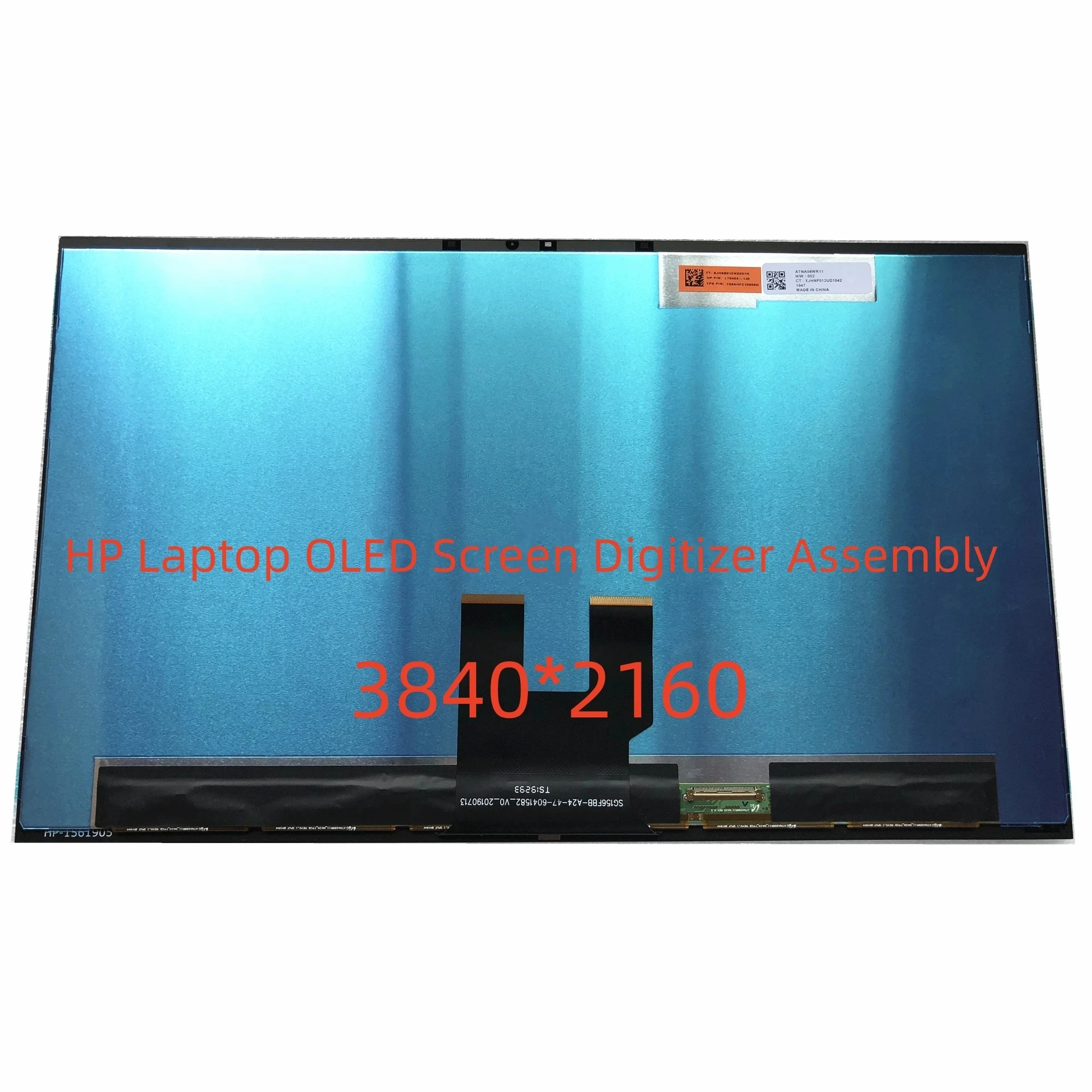 

For HP Laptop OLED Screen Digitizer Assembly ATNA56WR11 ATNA56WR11-002 P/N: L73404-1J0 CT: XJHNF012UD1042 No Frame 4K 3840*2160