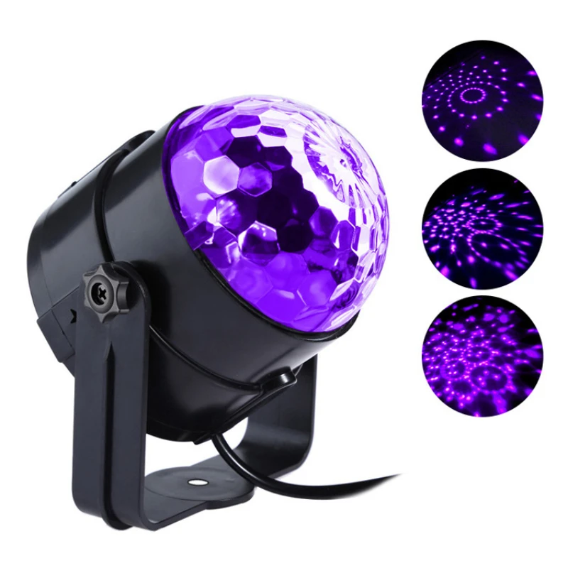 

Светодиодный дискошар с фиолетовым светом для диджея