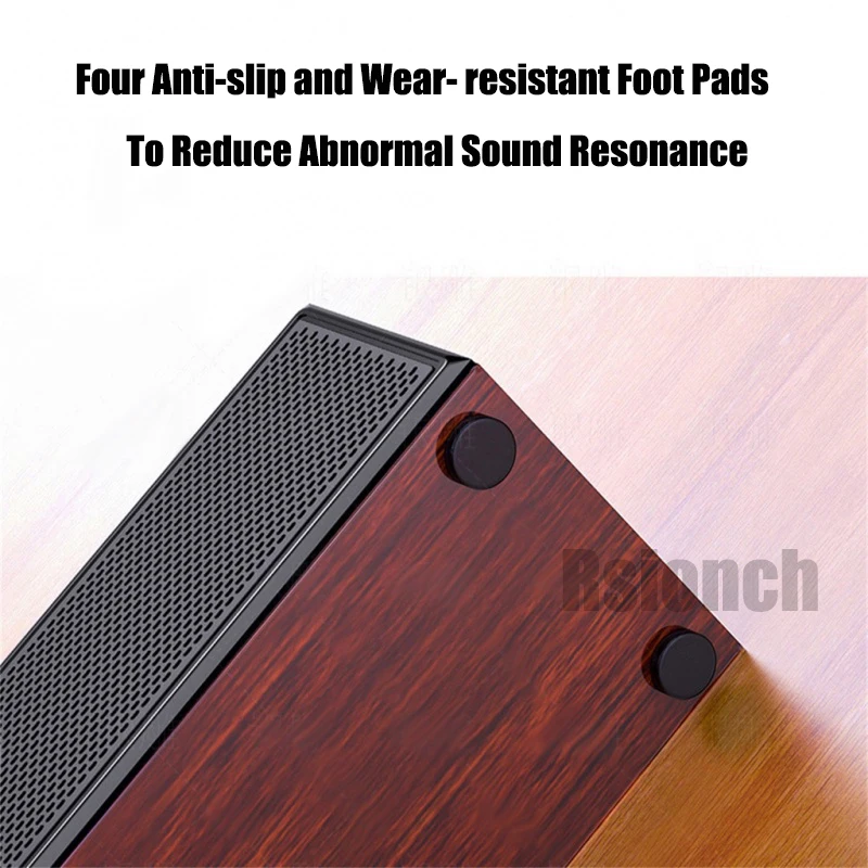 Bluetooth Wooden Speaker 3D Stereo Bass Loundspeaker Walnut Wood Subwoofer Sound Bar Wired & Wireless Audio Multimedia Soundbox enlarge