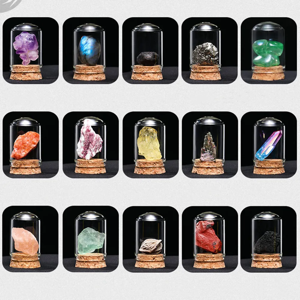 

25PCS/Set Natural Stone Crystal Gemstone Chakras Healing Stone Quartz Mineral Ornaments Healing Gemstone Home Decor Craft Stones