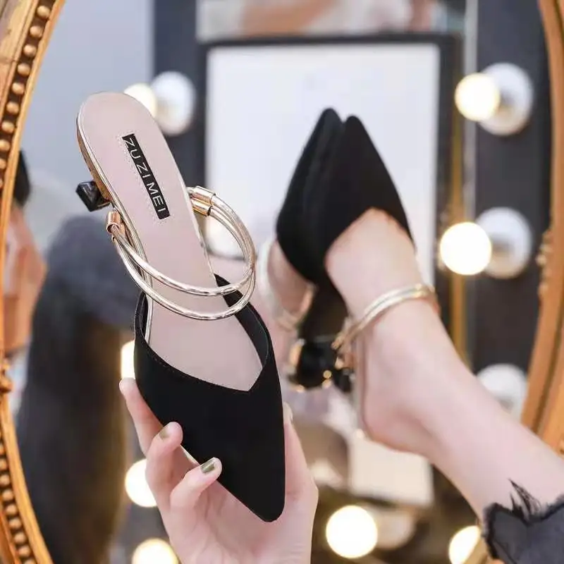 Женские зеленые сабо okkdey | AliExpress