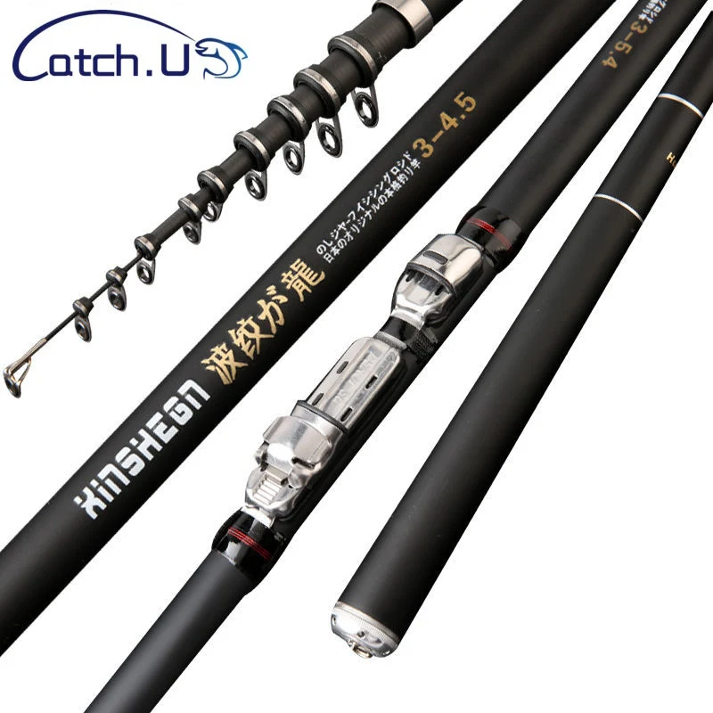 

Catch.u Rock Fishing Rod Carbon Fiber Telescopic Spinning Fishing Rods 2.4m 2.7m 3.6m 4.5m 5.4m 6.3m Ocean Rock Fshing Pole