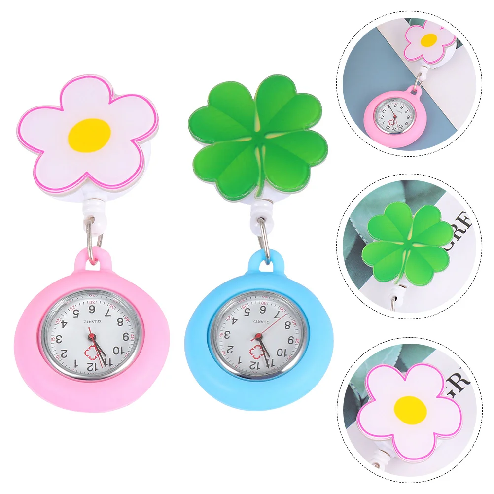 

Watch Nurse Pocket Hanging Fob Nurses Women Lapel Nursing Watches Pin Brooch Staff Silicone Clinic Pendant Clip Badge