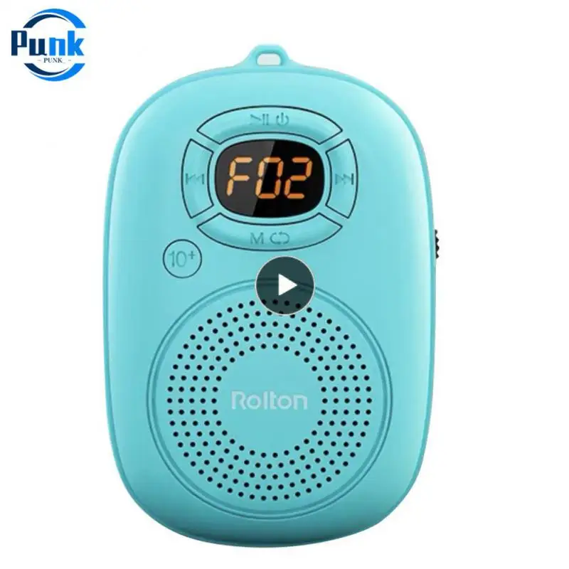 

Outdoor Noise Reduction Speaker Portable Wireless Support Fm Radiotf Colorful Lights Loudspeaker Speakers