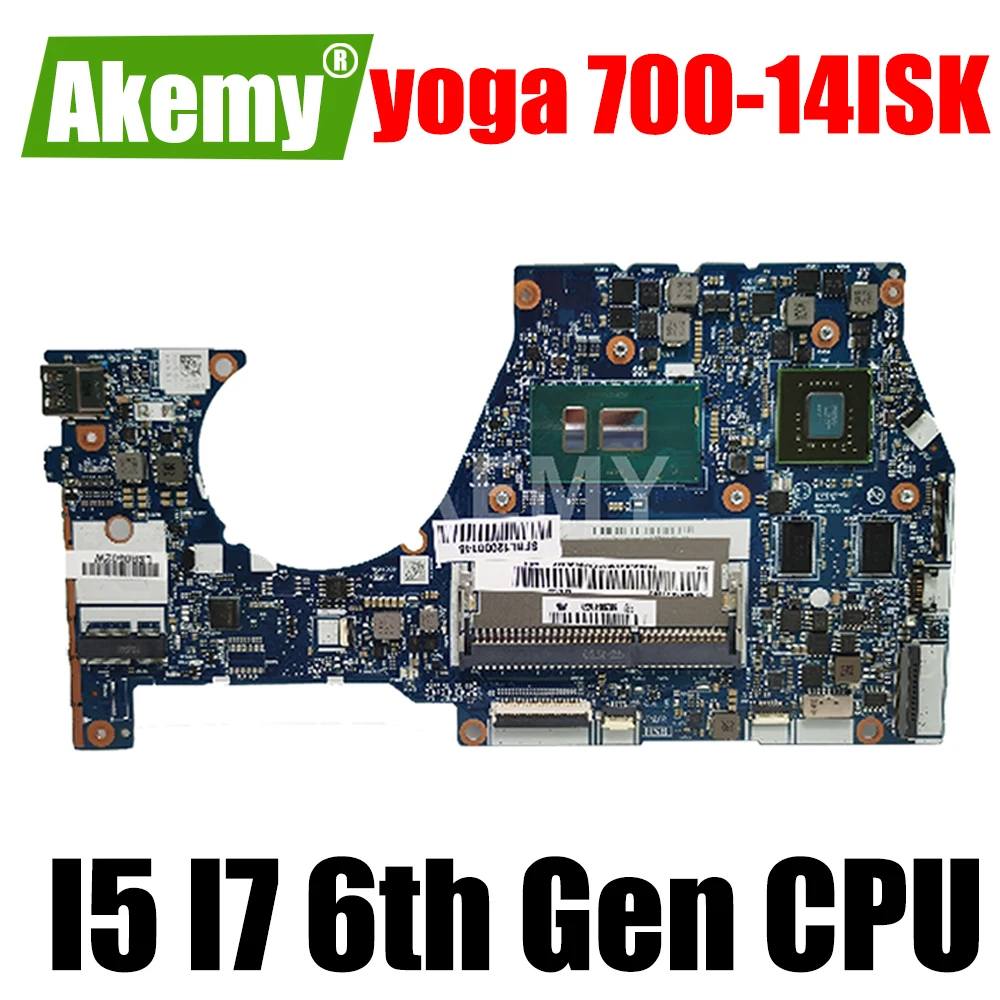 

Материнская плата для ноутбука Lenovo yoga 700-14ISK, материнская плата I5 I7 6-го поколения, центральный процессор, материнская плата V2G GPU