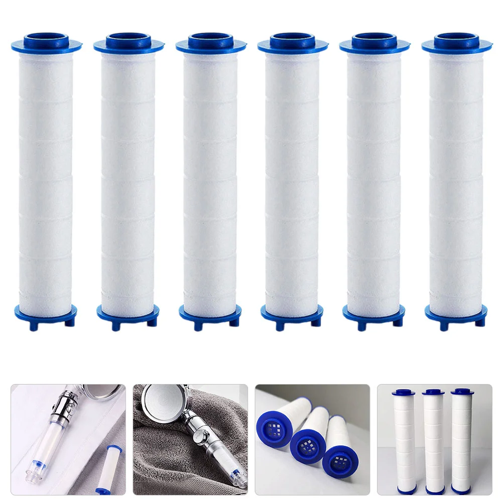 

6Pcs Handheld Fan Hydro Home Bathroom Use Sprinkler Filters Handheld Turbocharged Pressure Propeller PP- Cotton Filter Cartridge