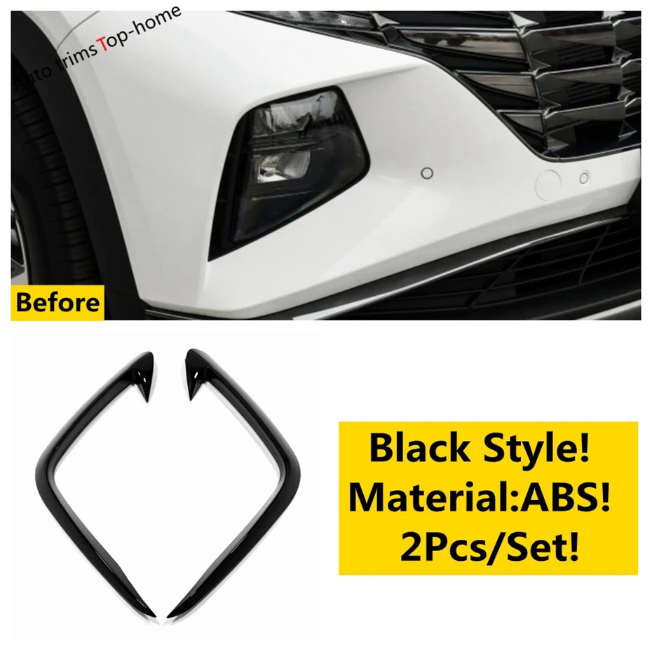 

ABS передняя противотуманная фара, лампа для бровей, ветровой нож, декоративные полоски, накладка для Hyundai Tucson NX4 2021-2023, аксессуары для стайлинга автомобилей