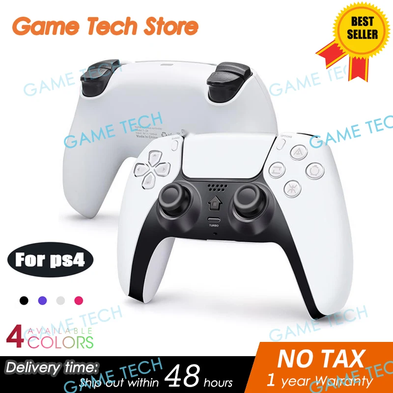Беспроводной контроллер PS4 Bluetooth 6-осевой Двойной вибрационный Сенсорный игровой