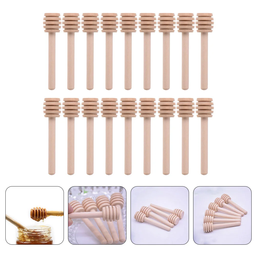 

25 Pcs Wooden Honey Stirring Rods Honey Sticks Honey Dipper Sticks Honey Rods