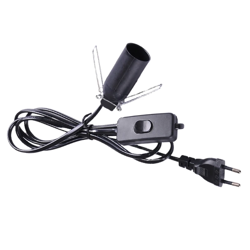 1 8 м кабель питания E14 цоколь лампы с проводом переключателей для солей