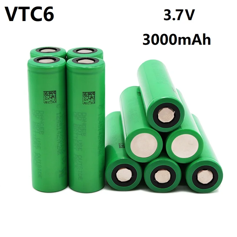 

Free Shipping Air Express US 18650 VTC6 3.7V 3000mAh 30A Discharge Lithium-ion Rechargeable Battery Charger for Surveillance,Etc
