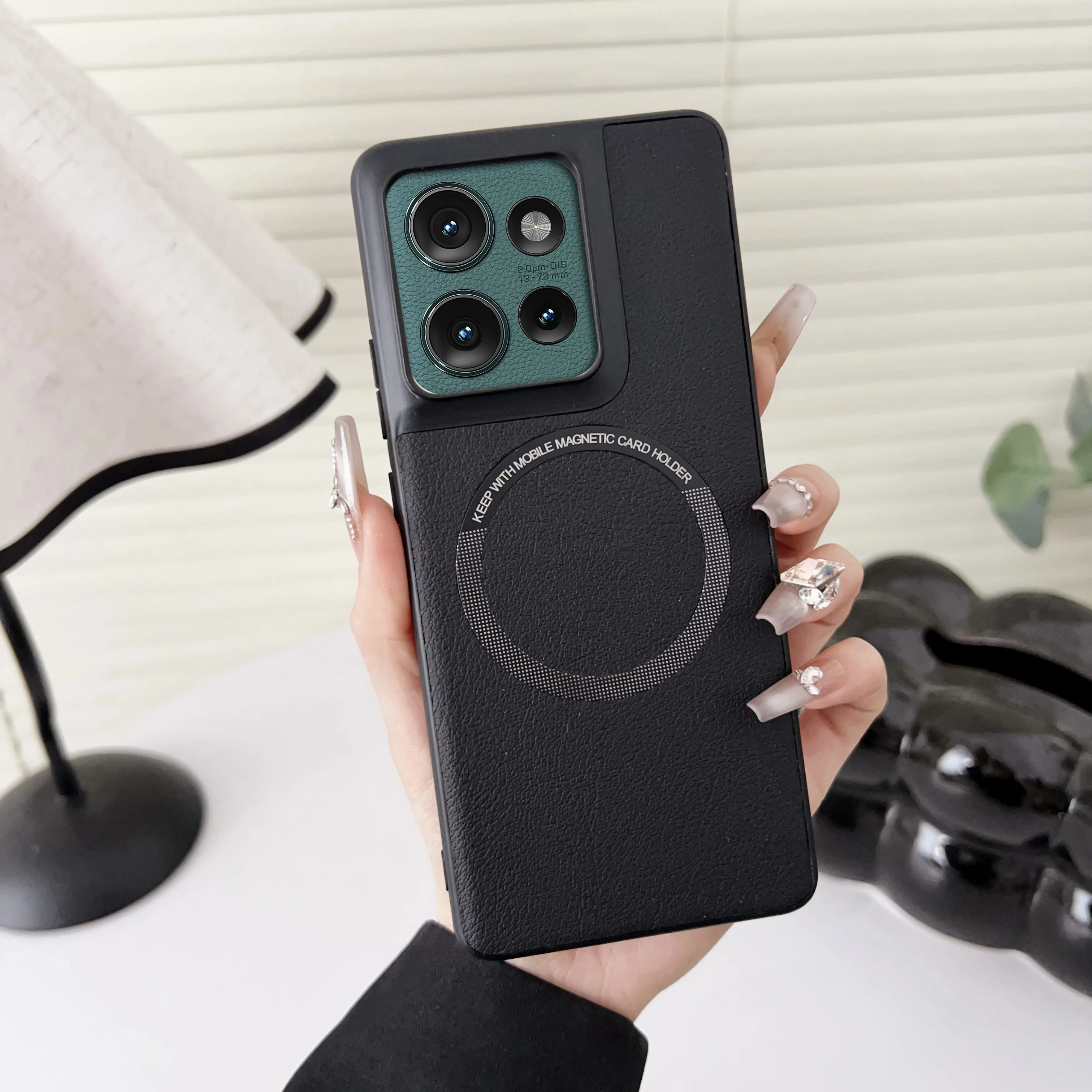 Чехол для беспроводной зарядки Magsafe Motorola Edge 50 Pro Telefono Celular Case Moto 40/Edge Ultra/Edge Fusion