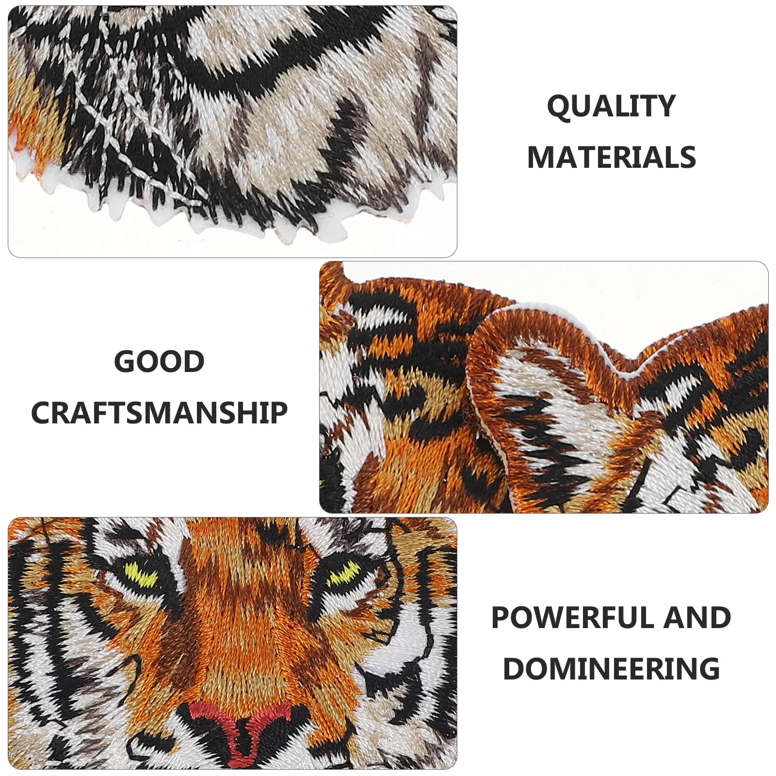 5 шт. нашивка с головой тигра тканевые наклейки декор для ремонта одежды нашивки